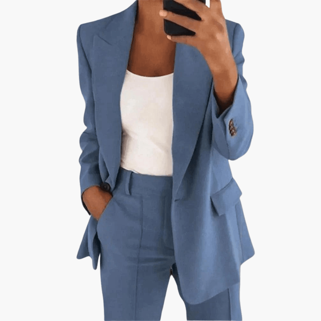 Tailored Blazer Suit – Women's Elegant Formal Jacket