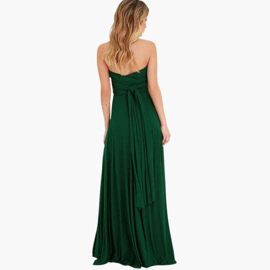 Convertible Maxi Dress for Women - Backless Multiway Bridesmaid