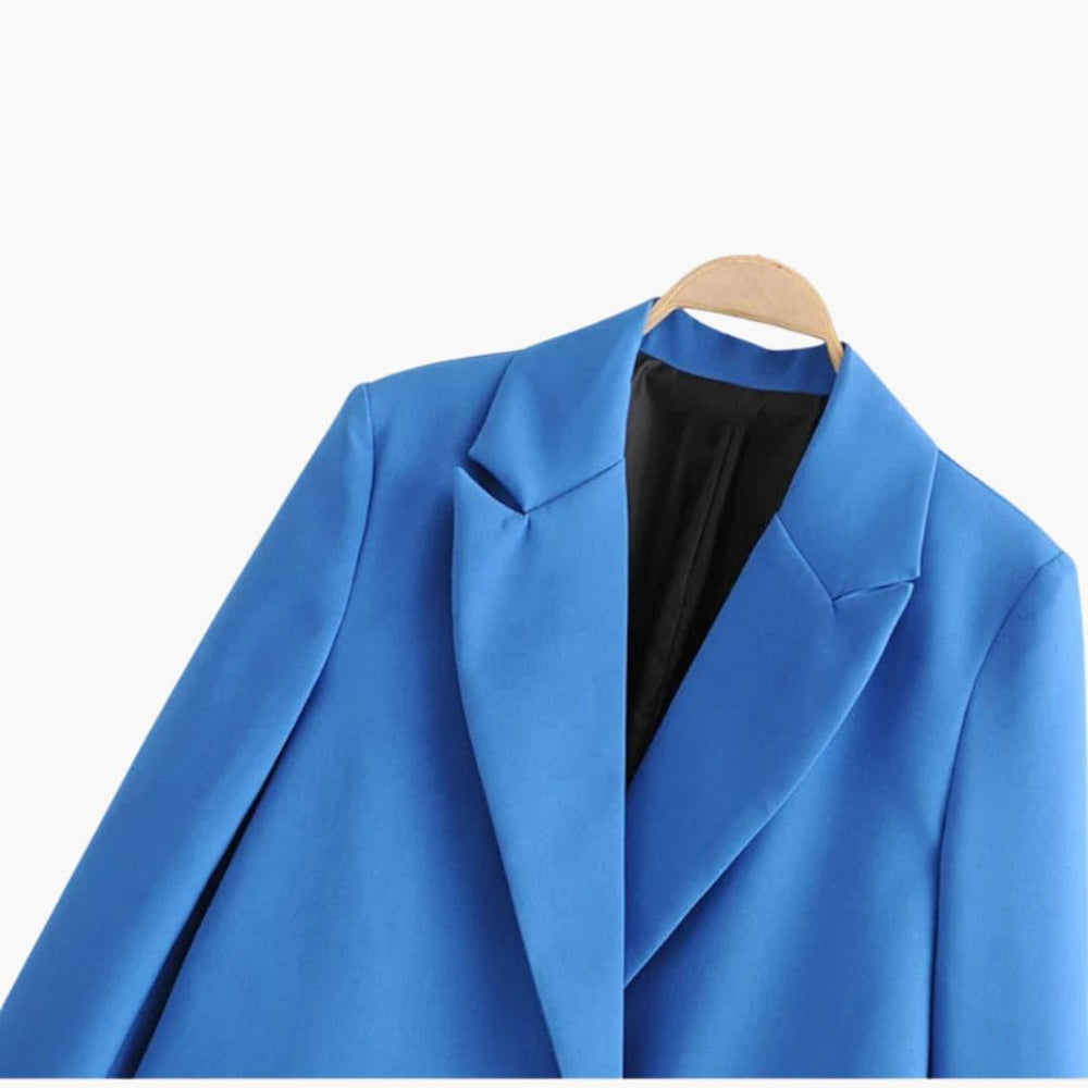 Double-Breasted Blazer – Women's Tailored Chic Jacket