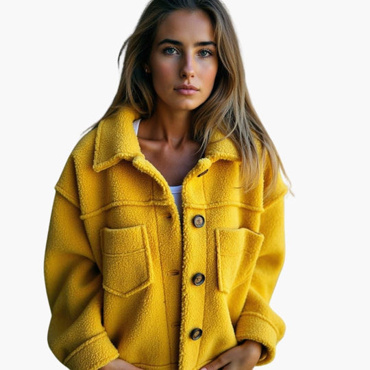 Elegant Wool Winter Coat – Women's Tailored Longline Fit