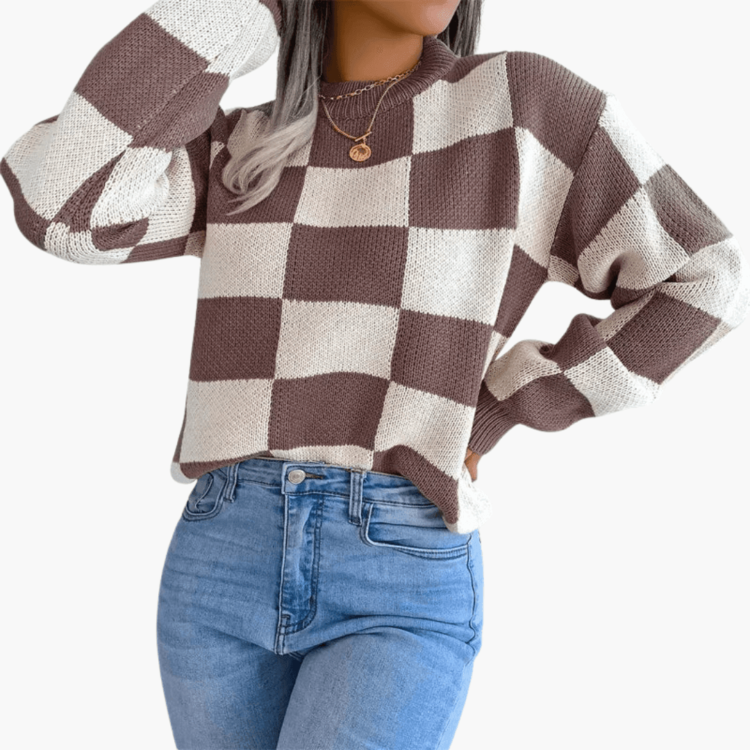Modern Knit Jumper – Women's Cozy Oversized Sweater