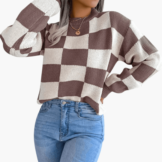 Modern Knit Jumper – Women's Cozy Oversized Sweater