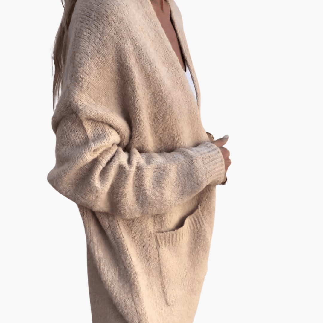 Layering Knit Cardigan – Women's Comfortable Longline Sweater