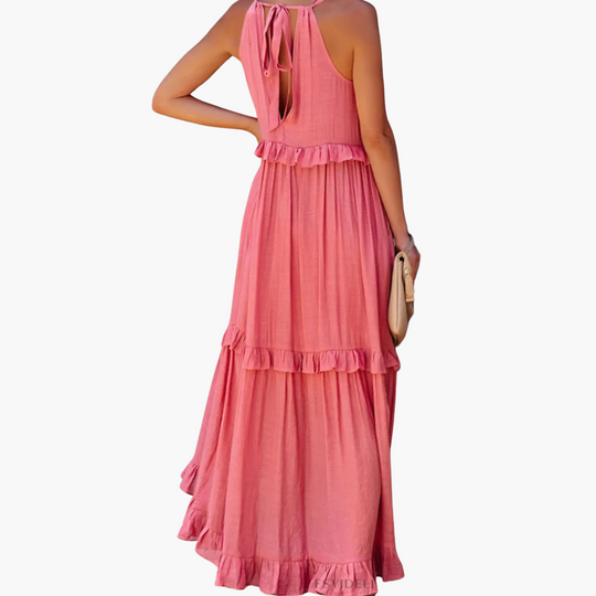 Ruffle Breeze Maxi Dress - Women's Flowy Summer Outfit