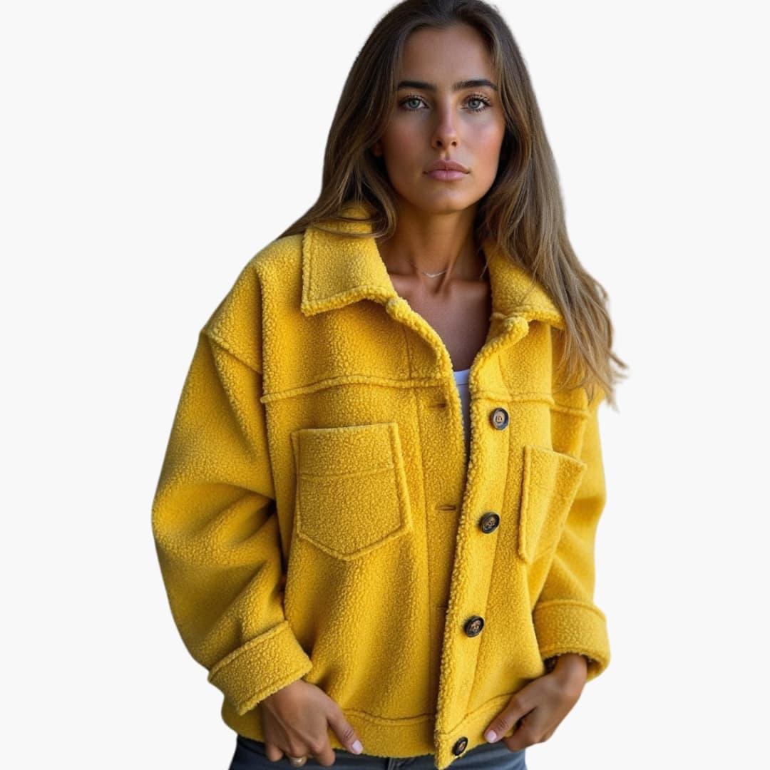 Elegant Wool Winter Coat – Women's Tailored Longline Fit