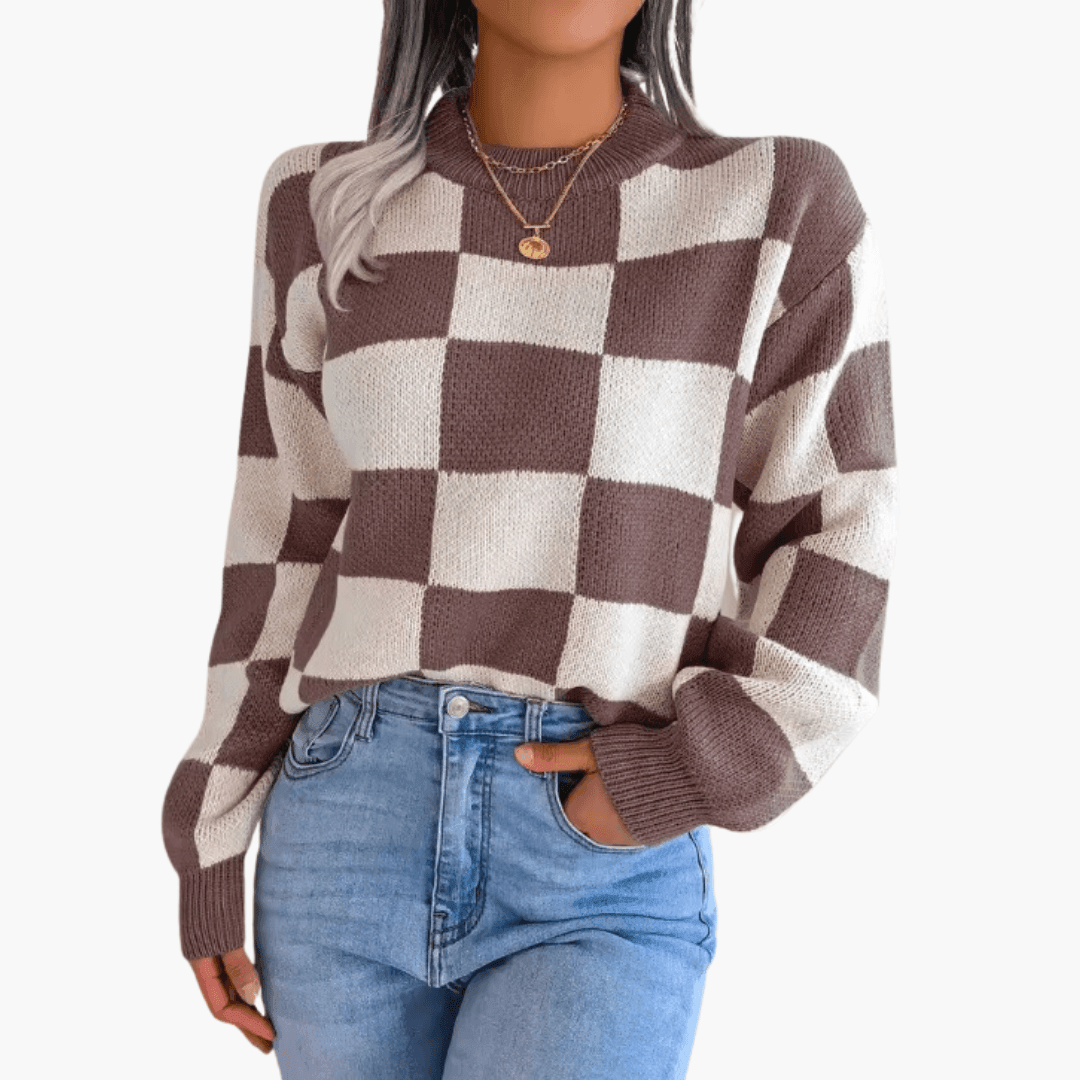 Modern Knit Jumper – Women's Cozy Oversized Sweater