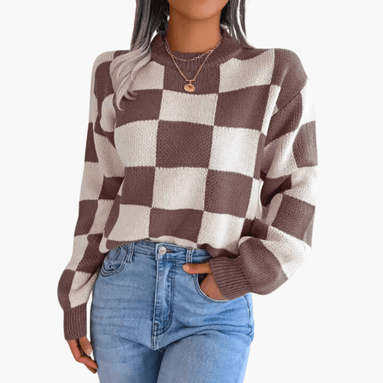 Modern Knit Jumper – Women's Cozy Oversized Sweater