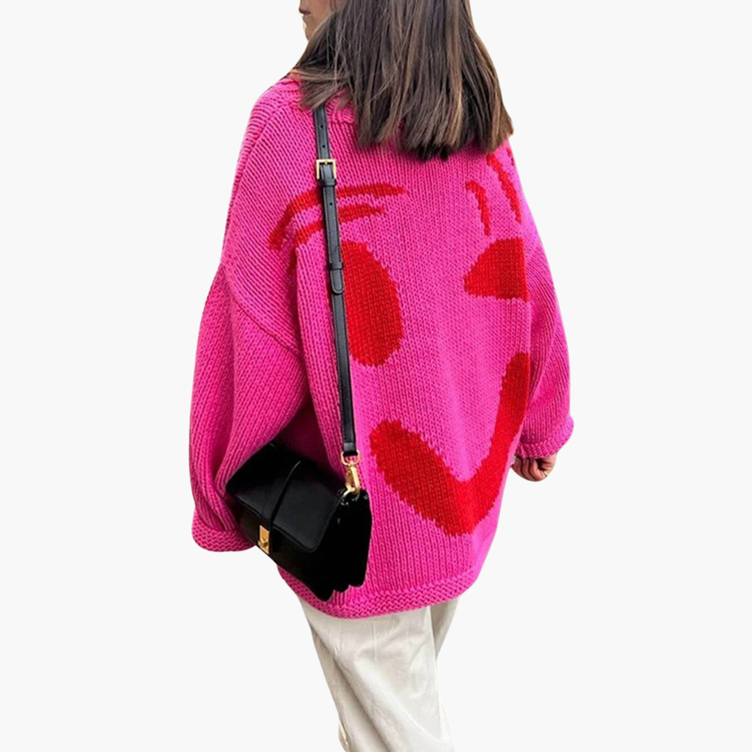 Chunky Cable Knit Sweater - Women's Oversized Jumper