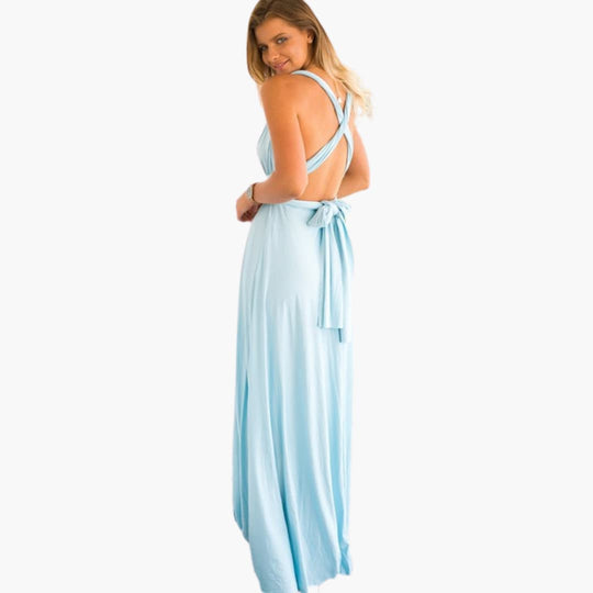 Convertible Maxi Dress for Women - Backless Multiway Bridesmaid
