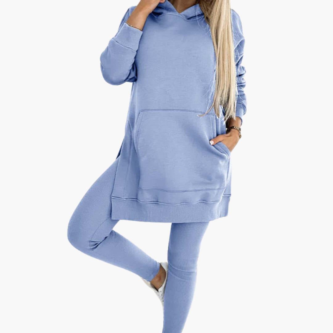 Hoodie & Leggings Set – Women's Cozy Two-Piece Loungewear