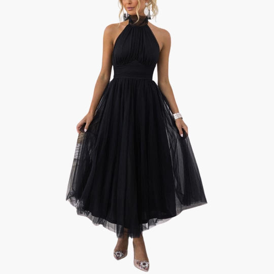 Elegant Maxi Dress - Flowy Sleeveless Fit for Women’s Events