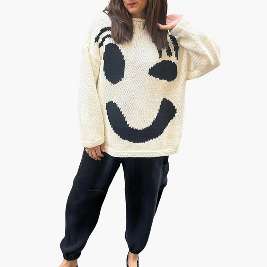 Chunky Cable Knit Sweater - Women's Oversized Jumper