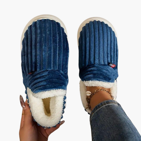 Plush Indoor Slippers for Women - Warm Cosy House Shoes