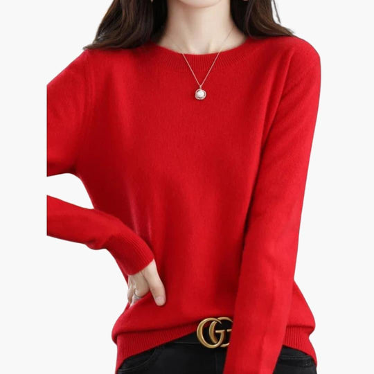 Stylish Wool Jumper – Women's Chunky Knit Sweater