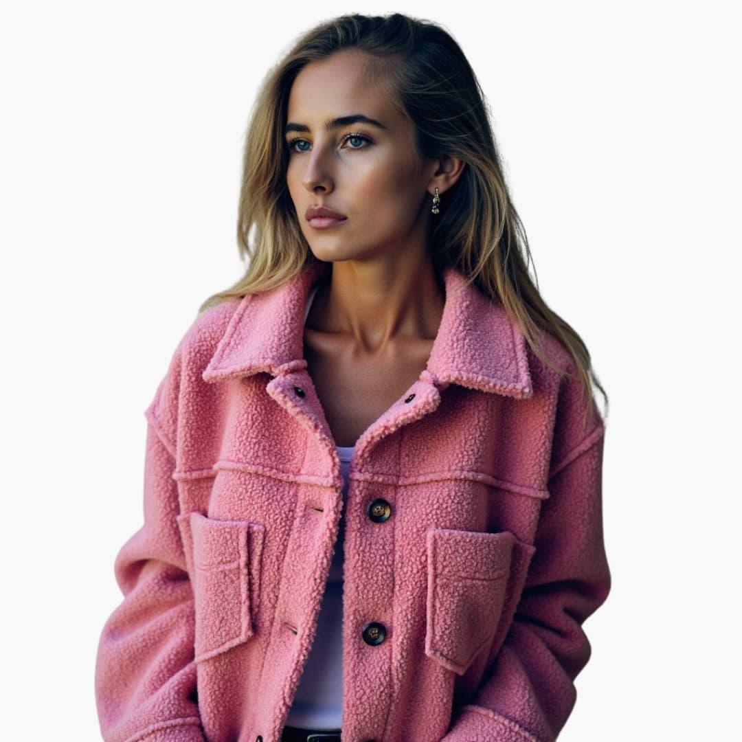 Elegant Wool Winter Coat – Women's Tailored Longline Fit