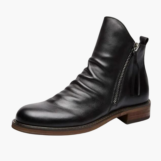 Casual Side-Zip Ankle Boots - Men’s Stylish Comfortable Footwear