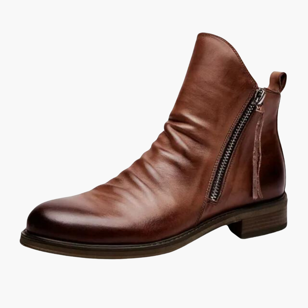 Casual Side-Zip Ankle Boots - Men’s Stylish Comfortable Footwear