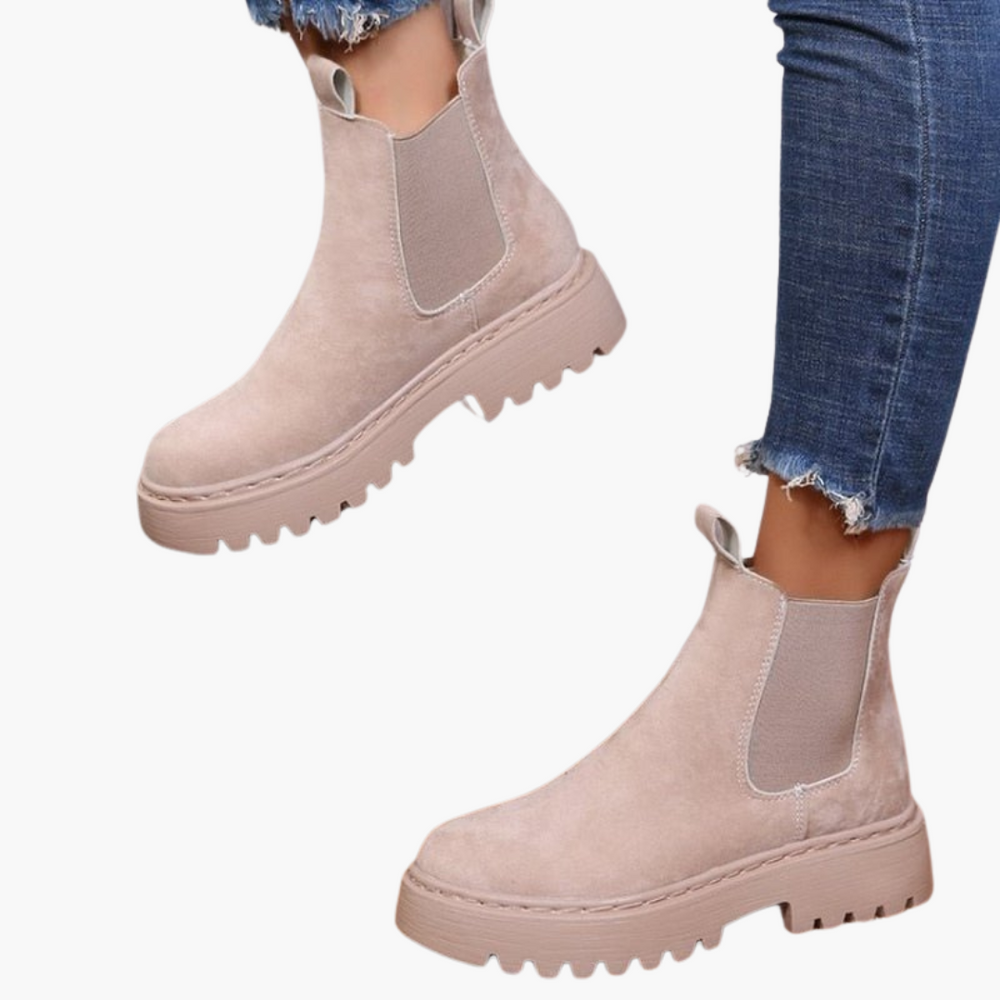 Chunky Platform Chelsea Boots - Women’s Stylish Ankle Boots