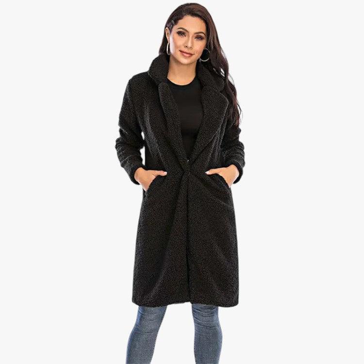 Teddy Coat – Women's Oversized Faux Fur Winter Jacket