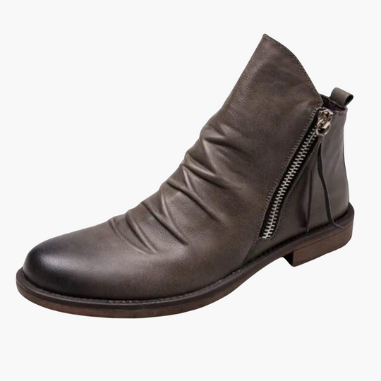 Casual Side-Zip Ankle Boots - Men’s Stylish Comfortable Footwear