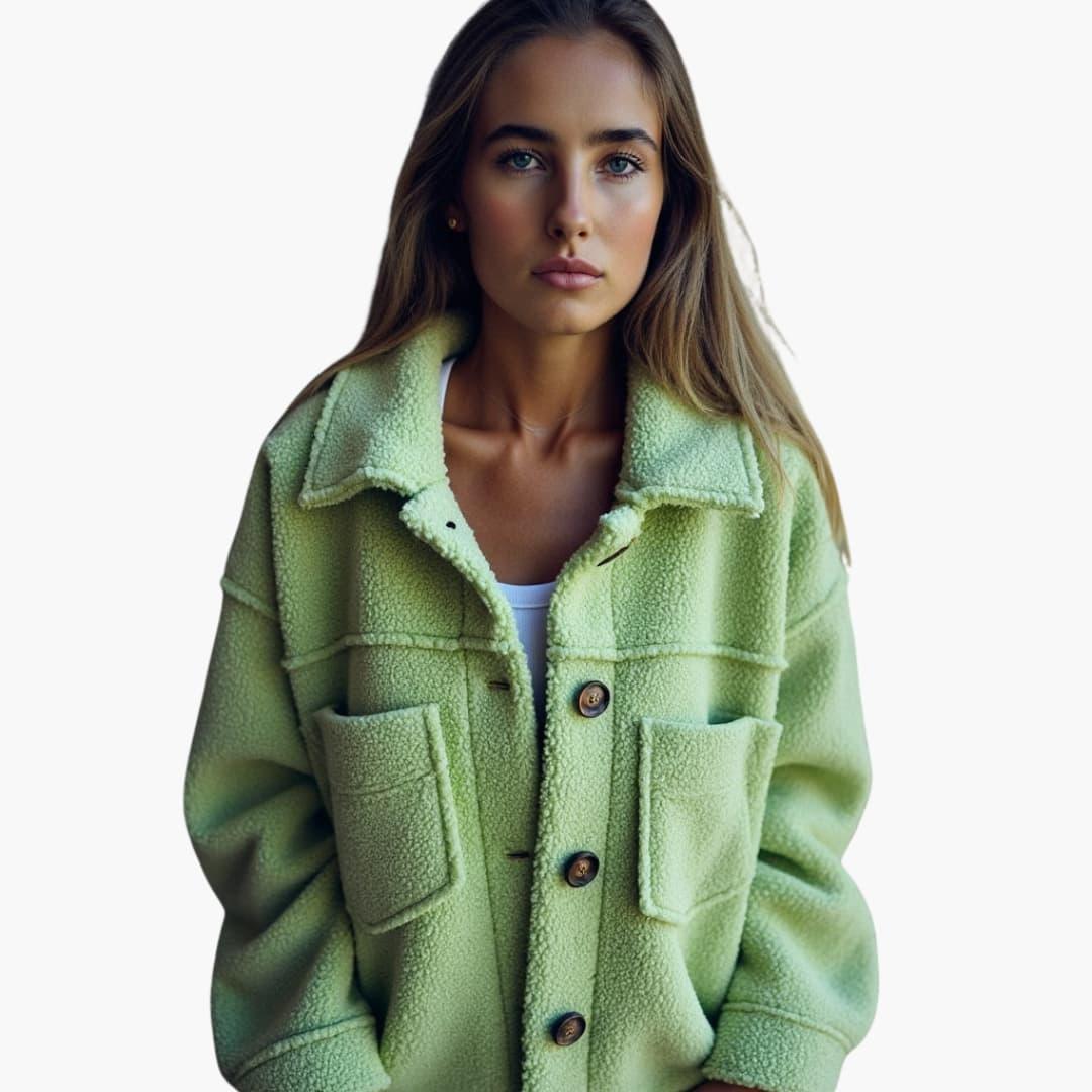 Elegant Wool Winter Coat – Women's Tailored Longline Fit