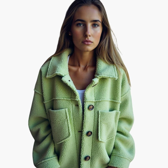 Elegant Wool Winter Coat – Women's Tailored Longline Fit