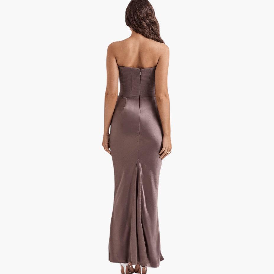 Elegant V-Neck Maxi Dress - Sleeveless Formal for Women