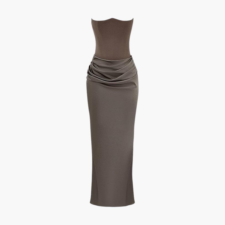 Elegant V-Neck Maxi Dress - Sleeveless Formal for Women