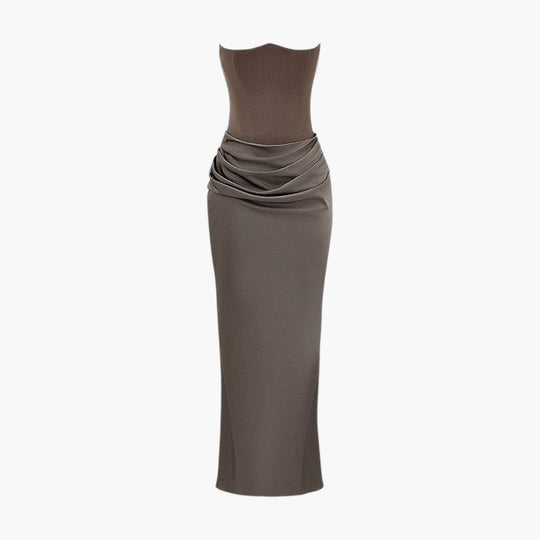 Elegant V-Neck Maxi Dress - Sleeveless Formal for Women