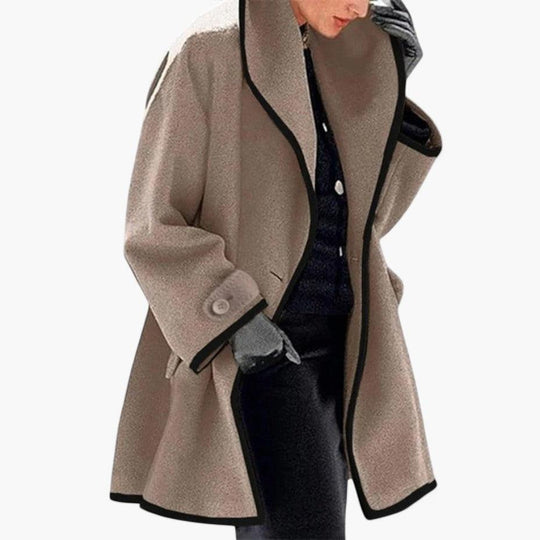 Stylish Button-Up Spring Coat – Women's Lightweight Layer