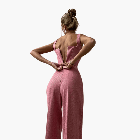 Women's 3 piece suit set with blazer corset and trousers