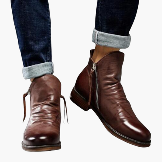Casual Side-Zip Ankle Boots - Men’s Stylish Comfortable Footwear