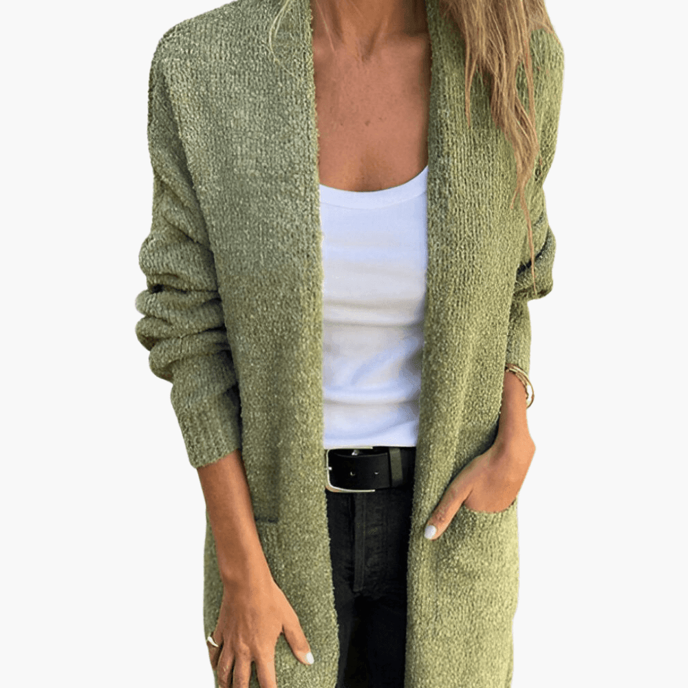 Layering Knit Cardigan – Women's Comfortable Longline Sweater
