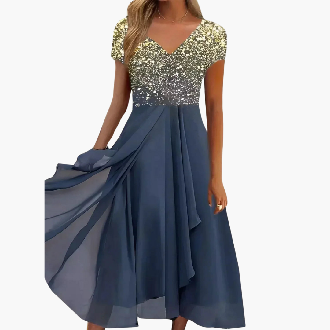 Elegant Midi Dress - Perfect for Women’s Wedding Guest Look
