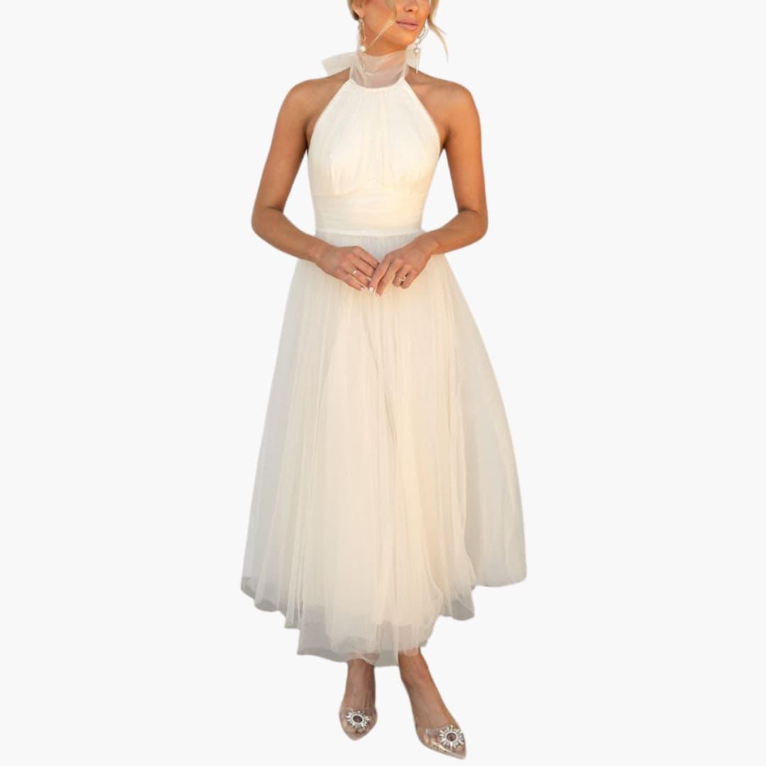 Elegant Maxi Dress - Flowy Sleeveless Fit for Women’s Events