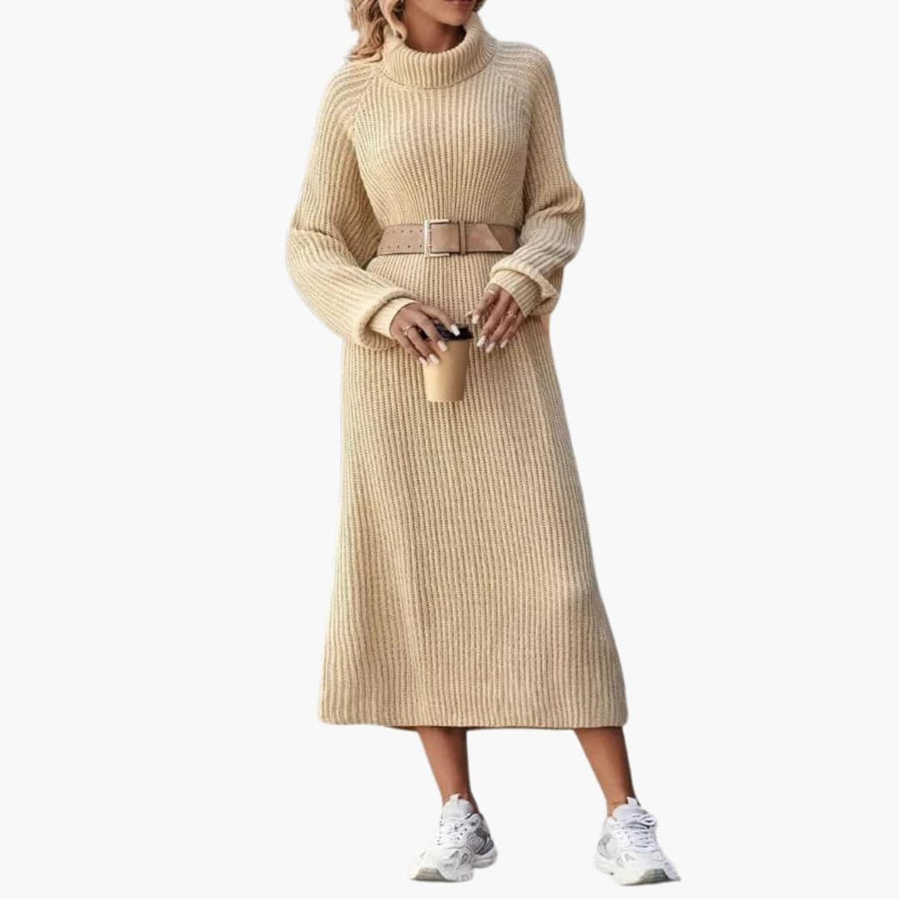 Flattering Fit Midi Dress - Comfortable & Versatile for Women