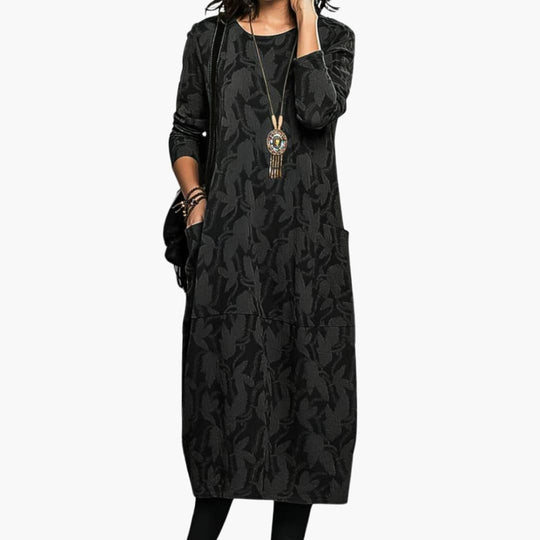 Casual Long Sleeve Winter Dress – Stylish & Warm for Women - IsabellaMae