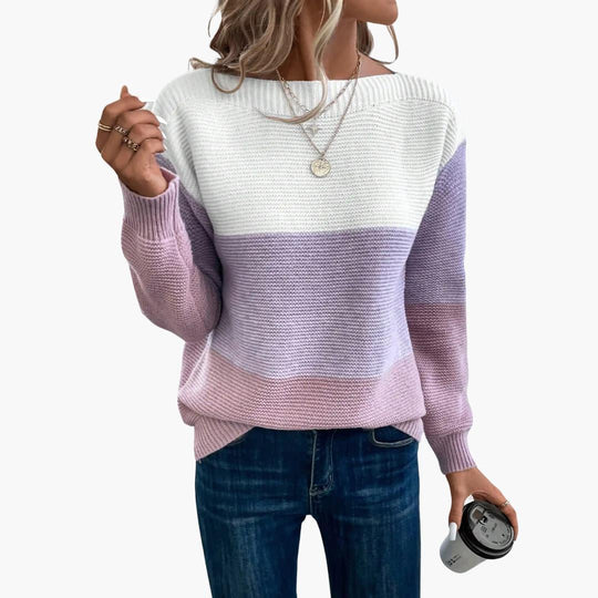 Ombre Knit Sweater – Soft Gradient Pullover for Women