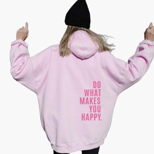 Oversized Fleece Pullover Hoodie - Comfy Fit for Women
