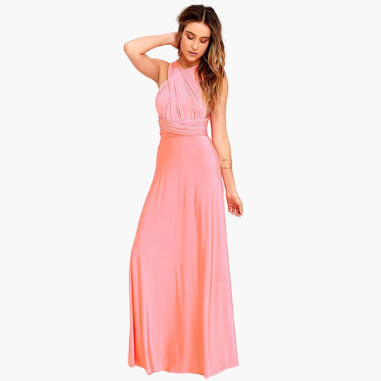 Convertible Maxi Dress for Women - Backless Multiway Bridesmaid