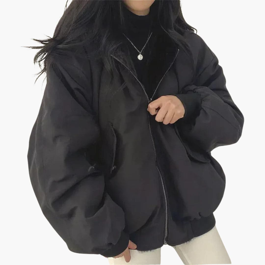 Reversible Winter Jacket for Women – Faux Fur & Water-Resistant