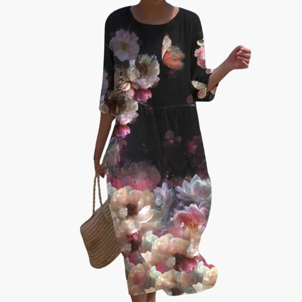 Lightweight Printed Summer Dress - Casual Fit for Women
