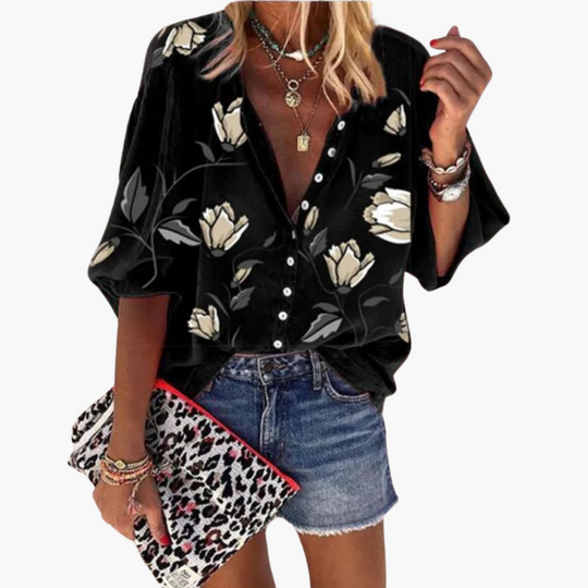 Floral Summer Blouse - for Women with Lightweight Design