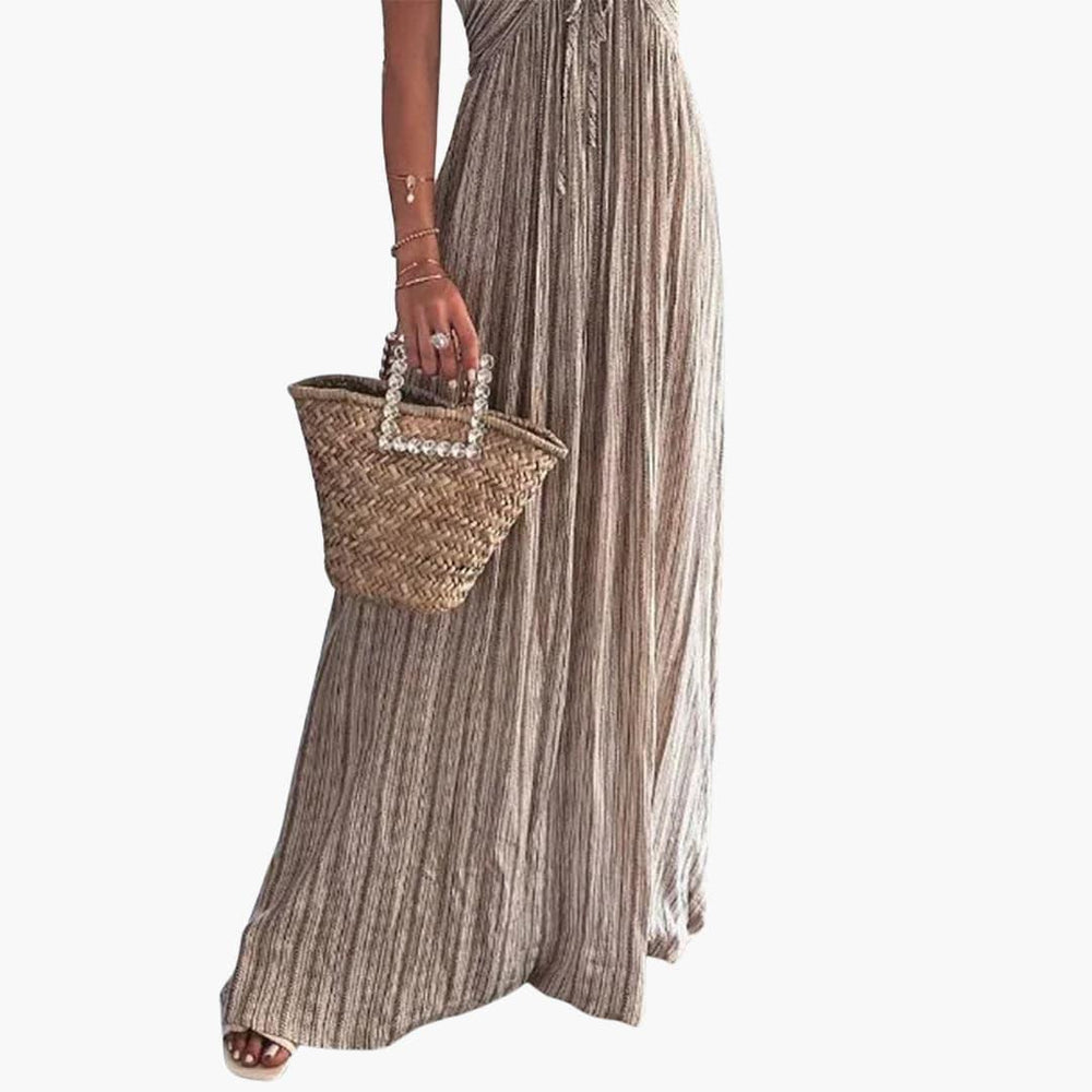 Lightweight Summer Midi Dress - Flattering Fit for Women