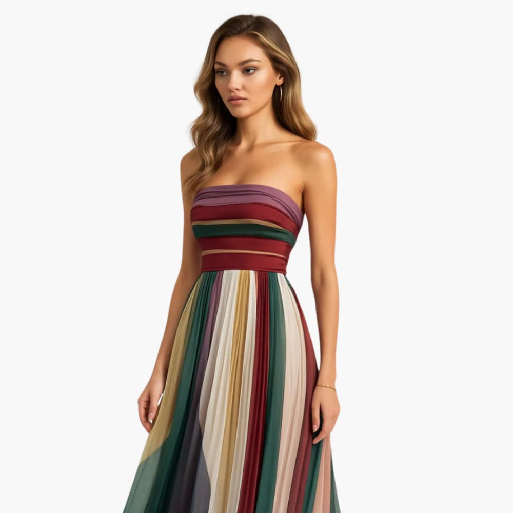 Flowy Sleeveless Maxi Dress - Women's Summer Beach Style