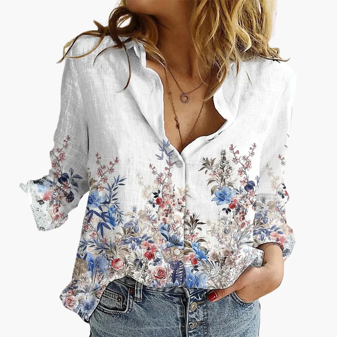 Butterfly Print Blouse - Elegant Style for Women’s Wardrobe