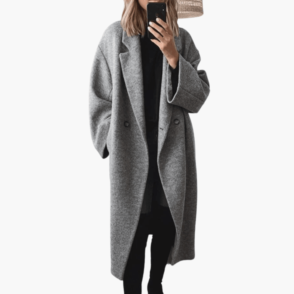 Elegant Longline Coat – Women's Stylish Winter Essential