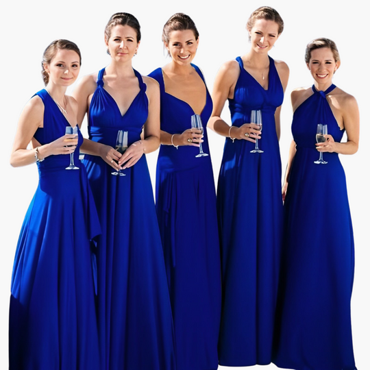 Elegant V-Neck Evening Dress - for Women with Formal Flair