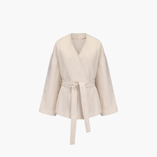 Belted Kimono Jacket – Women's Long Sleeve Wrap Coat - IsabellaMae