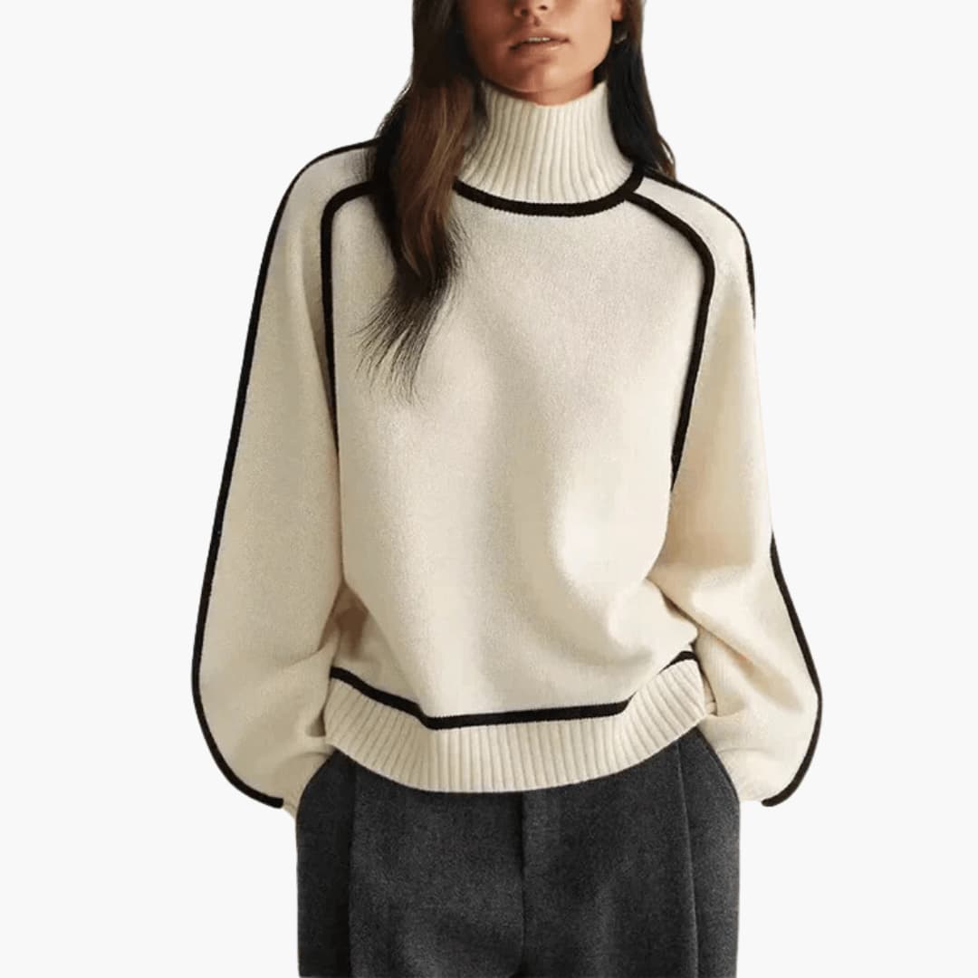 Chic Turtleneck Pullover Sweater – Cozy & Stylish for Women